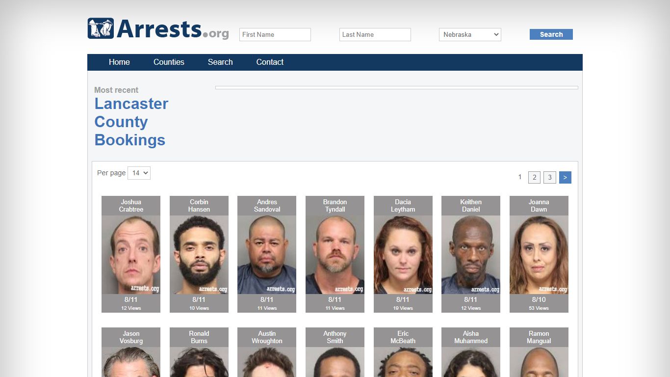 Lancaster County Arrests and Inmate Search